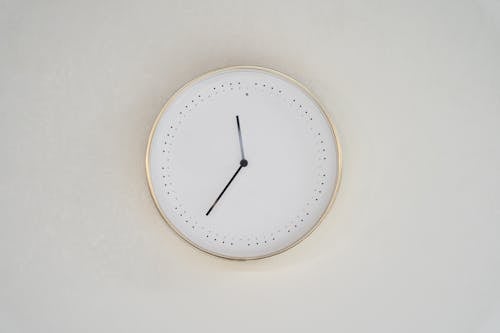 Minimalist Clock on a Wall 