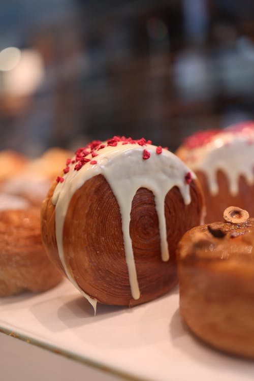 Základová fotografie zdarma na téma croissanty, detail, fotografie jídla