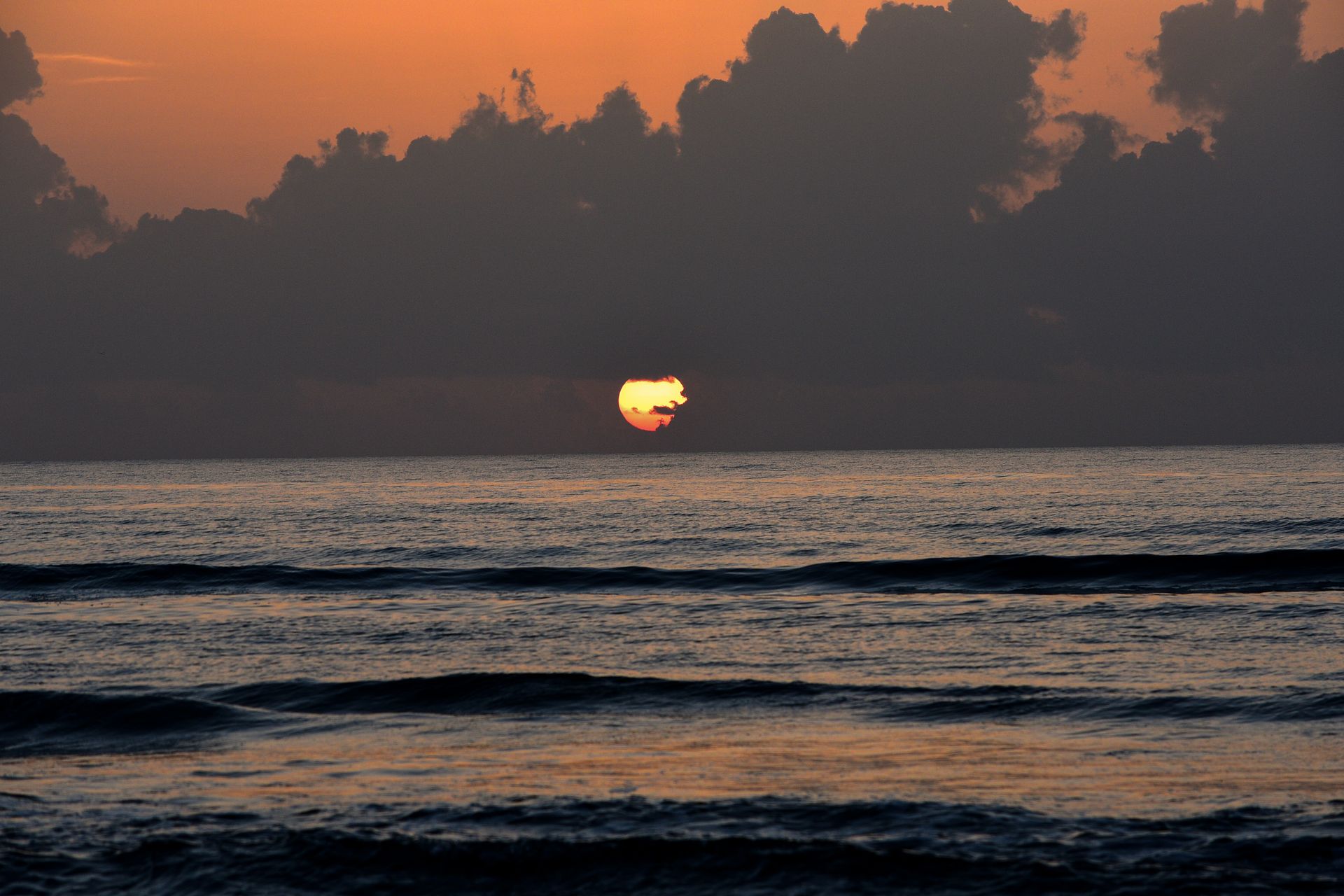 Southern Texas coastal landscape at sunset