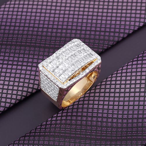 Close-up of a Shiny Ring for Men