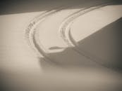Tire Tracks in Snow