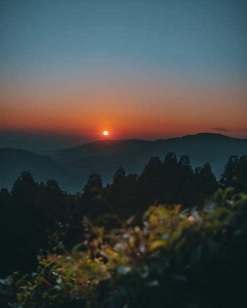 Free stock photo of beautiful sunset, golden sunset, hill top