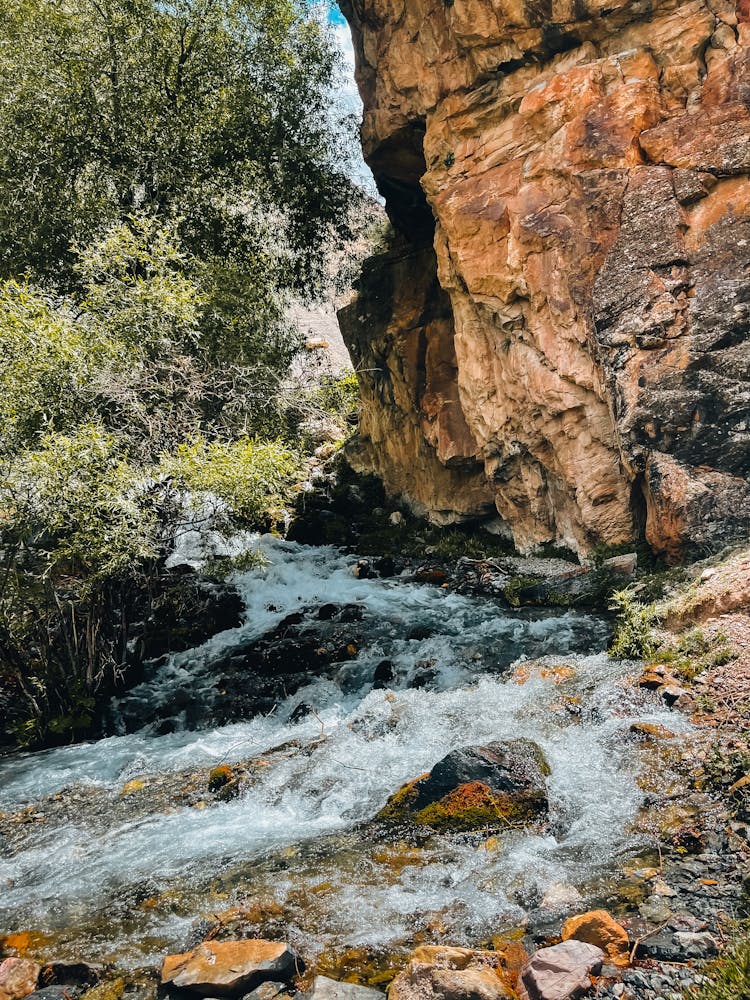 Stream In A Rocky Valley 