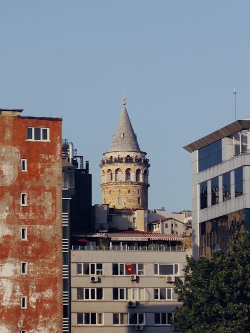 Immagine gratuita di cielo azzurro, cielo sereno, città