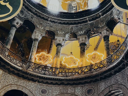 Ceiling of Hagia Sophia in Istanbul 