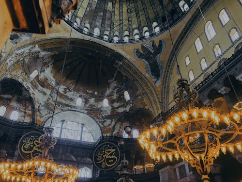 Kostenloses Stock Foto zu beleuchtet, dom, hagia sophia