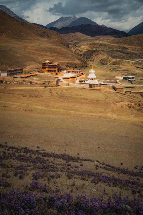 View of a Monastery in Mountains 