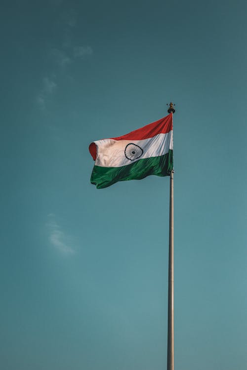 Darmowe zdjęcie z galerii z flaga, indie, maszt flagowy