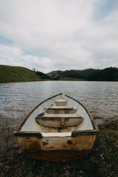 Empty Boat on Lakeshore
