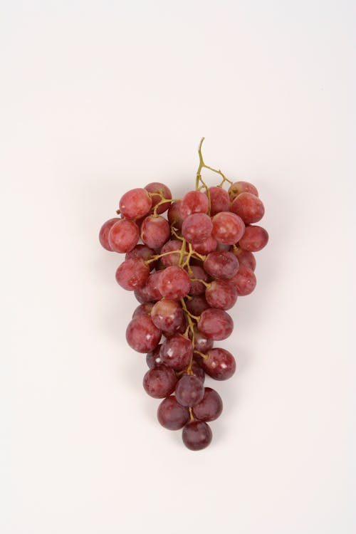 Grapes on White Background