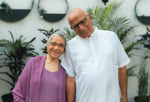 Portrait of Smilig, Elderly Couple