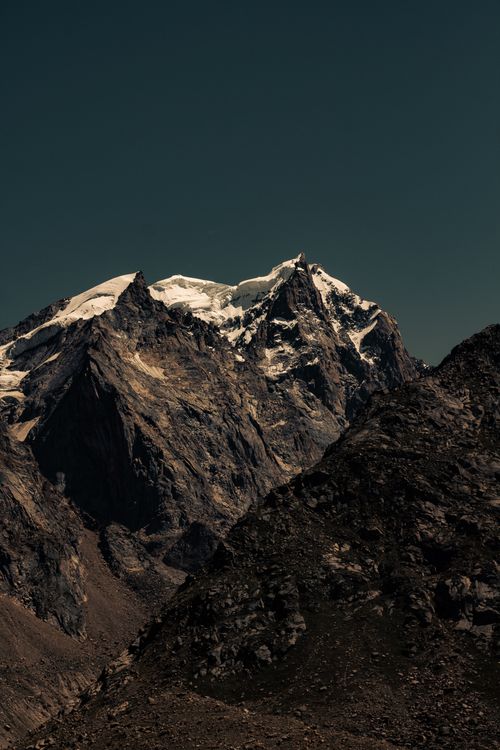 Free Breathtaking view of snow-capped mountains in Kaza, India, showcasing natural beauty. Stock Photo