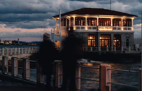 Moda Pier in Istanbul in Evening