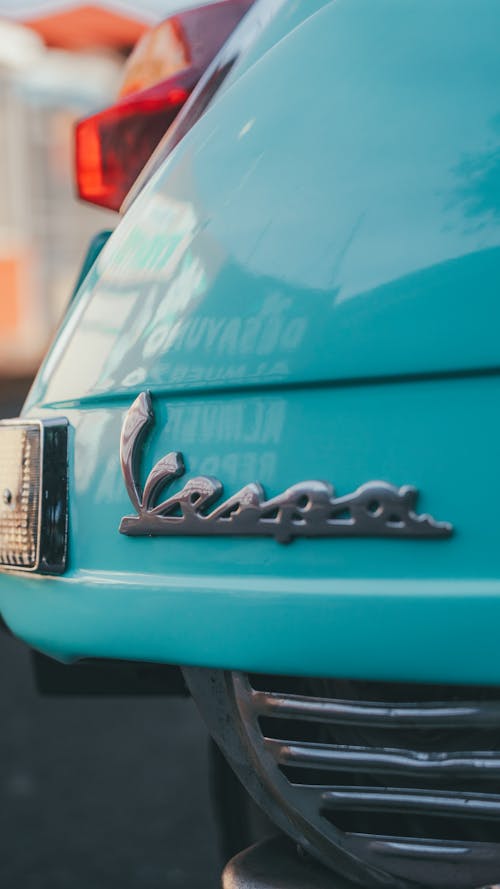 Vespa Logo in Close Up