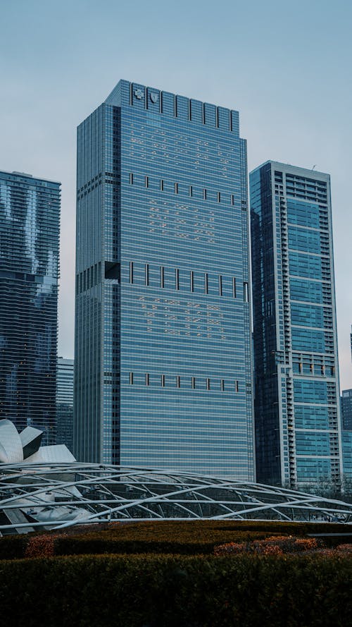 Happy New Year Sign on Office Building