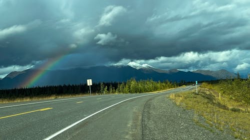 Immagine gratuita di alaska, arcobaleno, natura meravigliosa