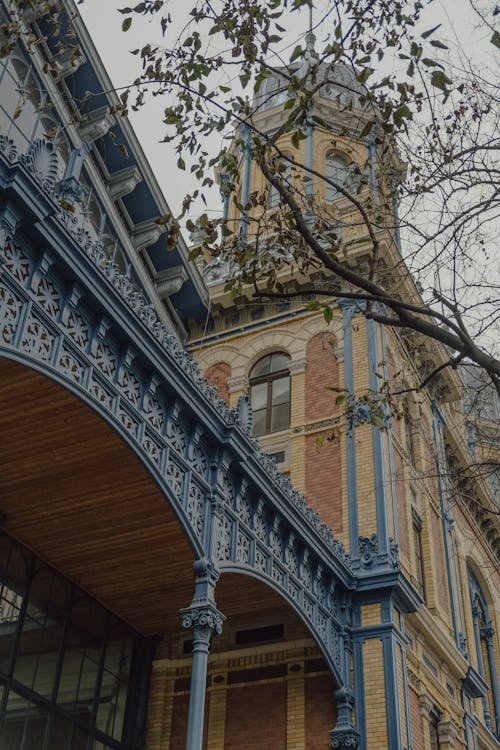 Tower of Budapest Nyugati Station in Hungary