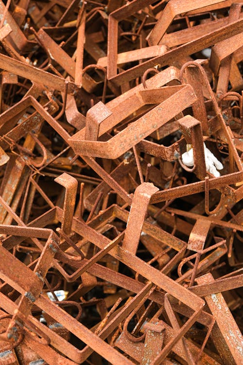 Close-up of Rusty Metal Objects 