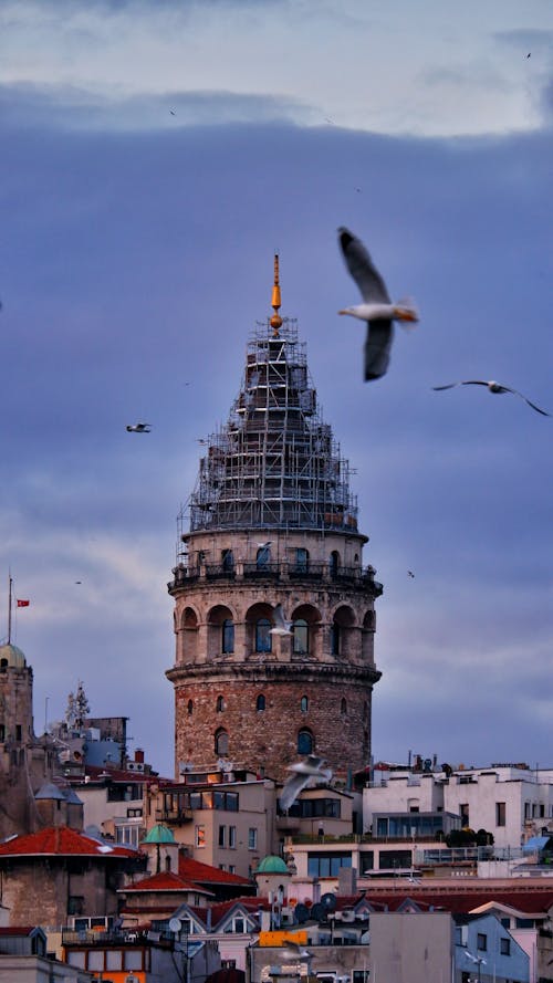 Galata Tower in Istanbul in Turkey