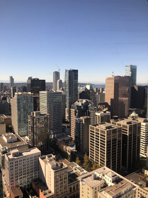 Skyscrapers of Vancouver Financial District 