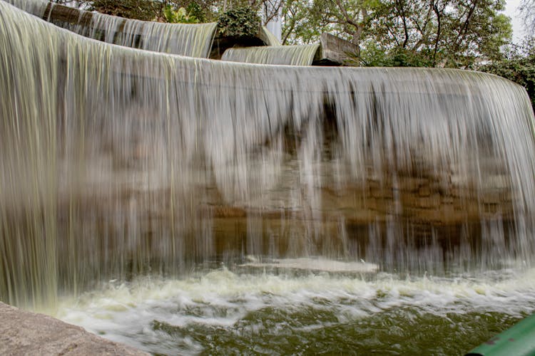 Decorative Fountain In Park