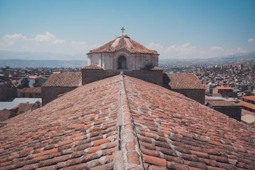 Tiles on Historical Church Roof