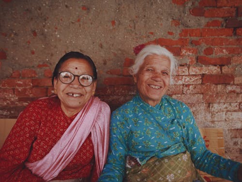 インドの服, お年寄り, サリーの無料の写真素材