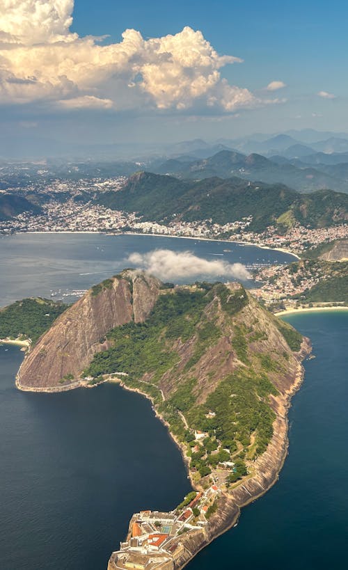 Aerial View on Rio de Janeiro from Guanabara Bay