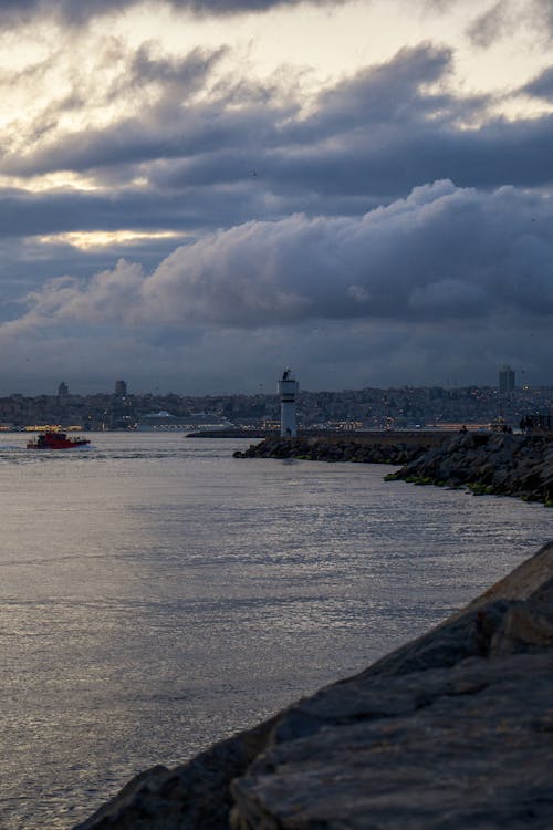 Seashore on a Cloudy Day