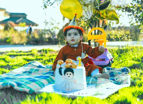 A photo session of baby Neel Ali