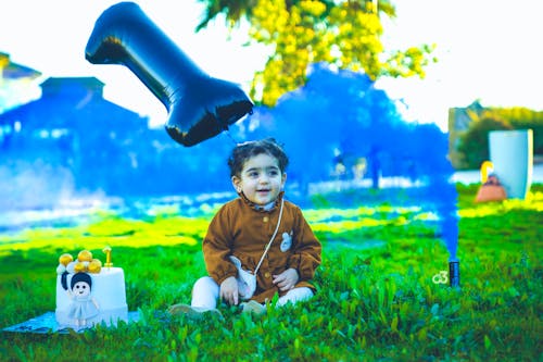 A photo session of baby Neel Ali