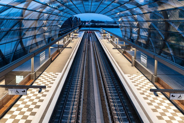 Railway Station In Hamburg