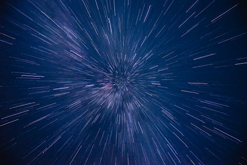 Long Exposure Photo of Stars on Night Sky 