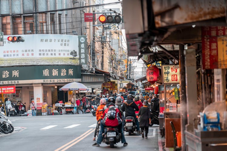 Traffic In Asian City