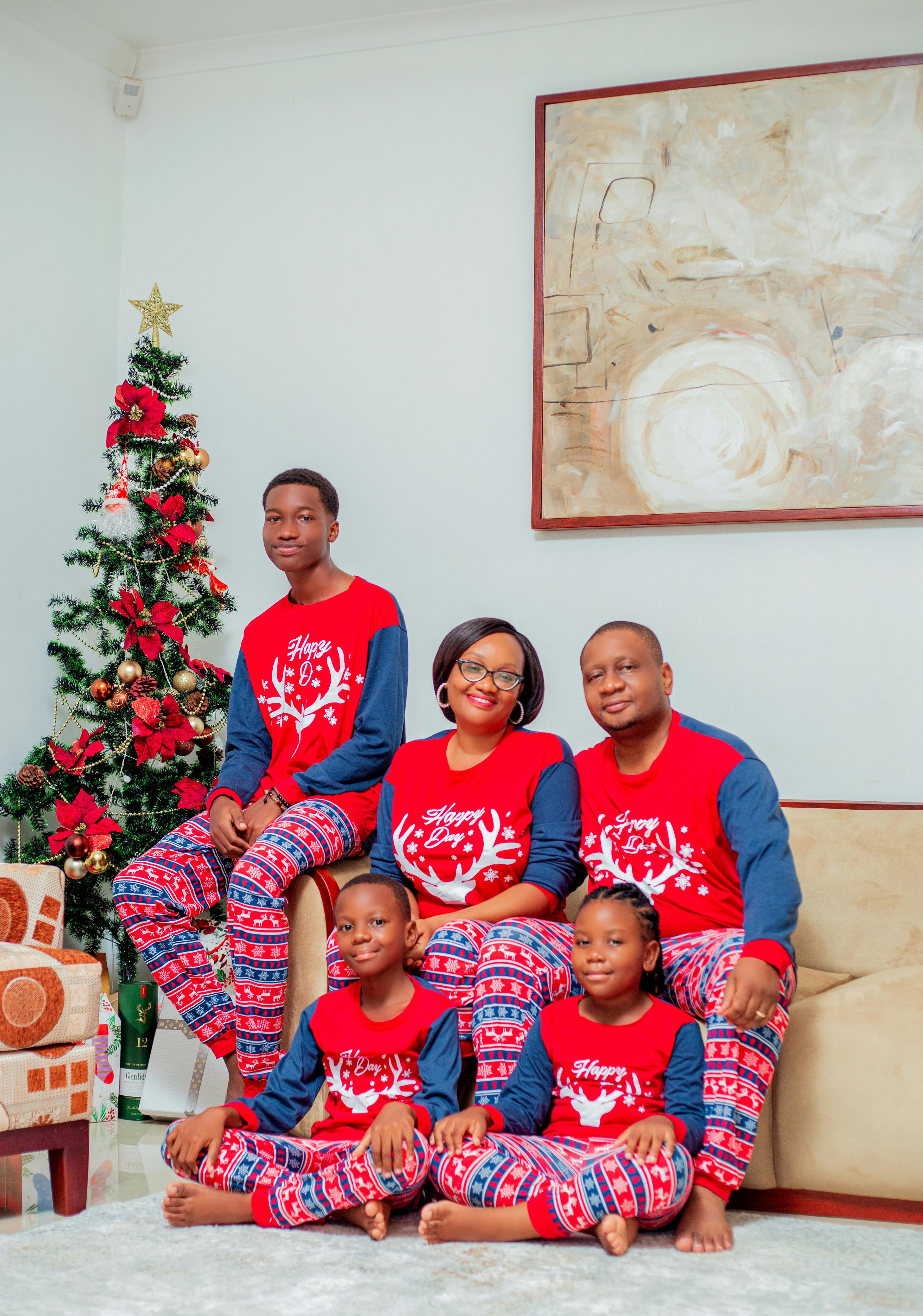 Gray christmas pajamas sale