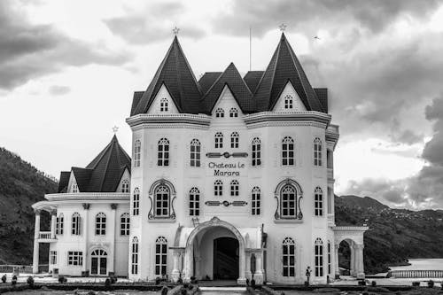Fotos de stock gratuitas de blanco y negro, castillo, castillo de marara