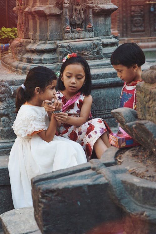 Immagine gratuita di bambini, buddha, gruppo