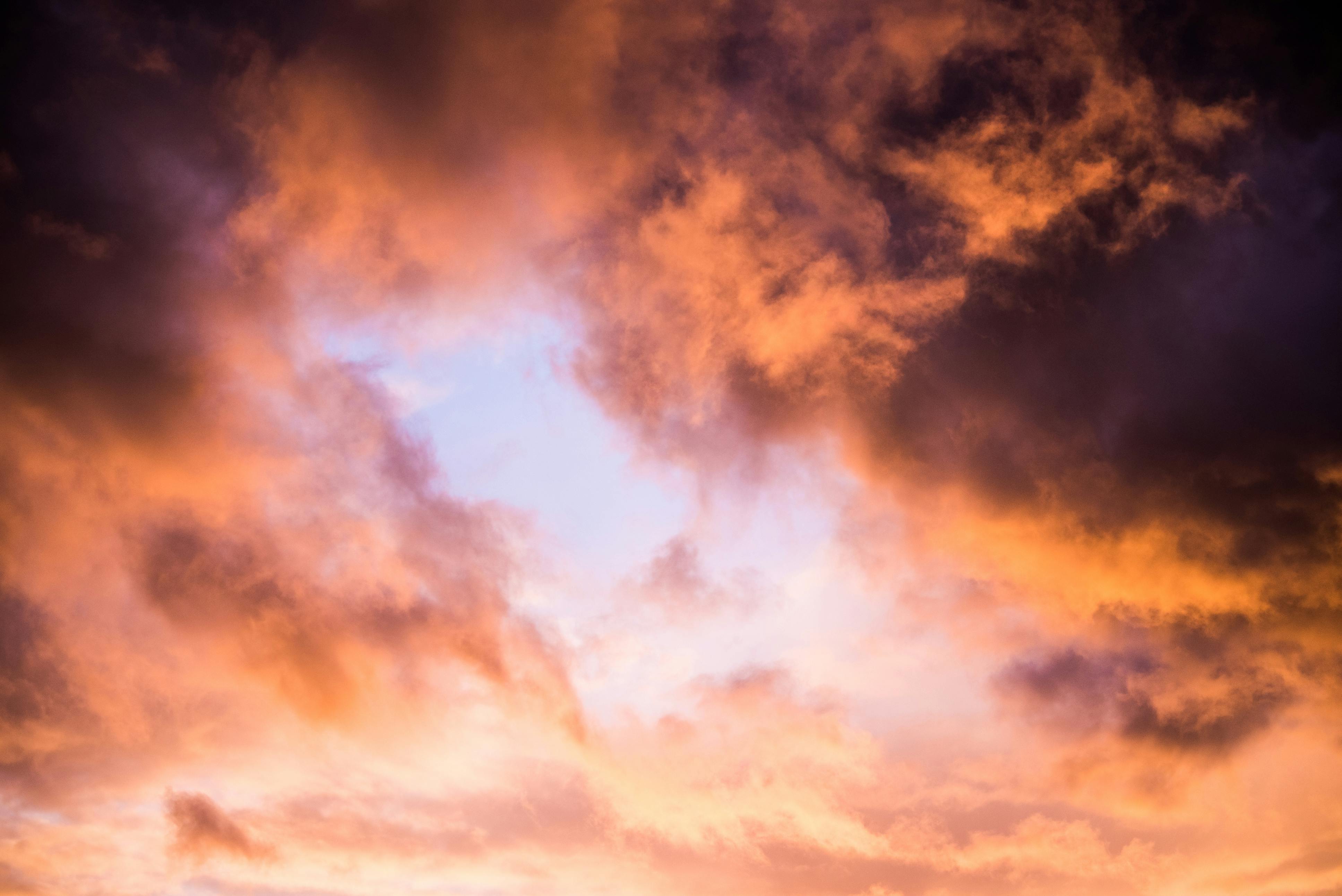 Orange Clouds during Golden Hour · Free Stock Photo