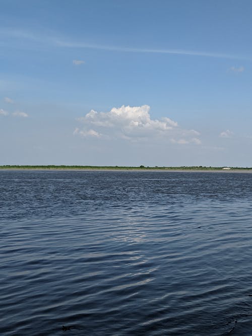 Blue Sky over Calm Sea on Coast