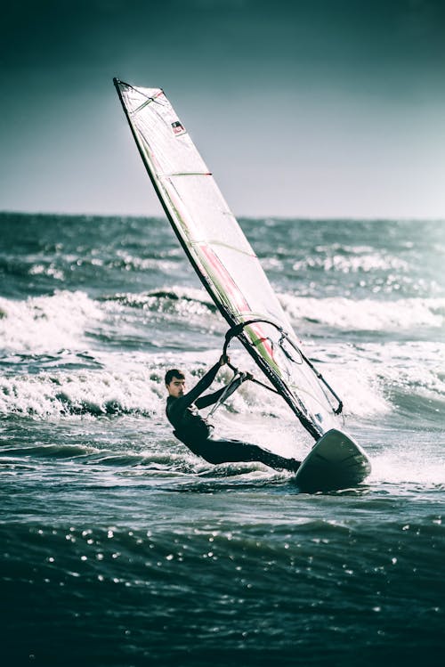 Free Windsurfing In Summer Stock Photo