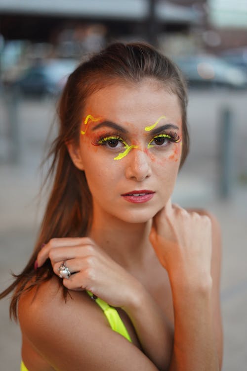 Portrait of Woman with Makeup