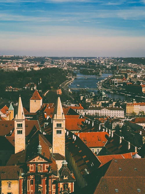 Birds Eye View of Prague