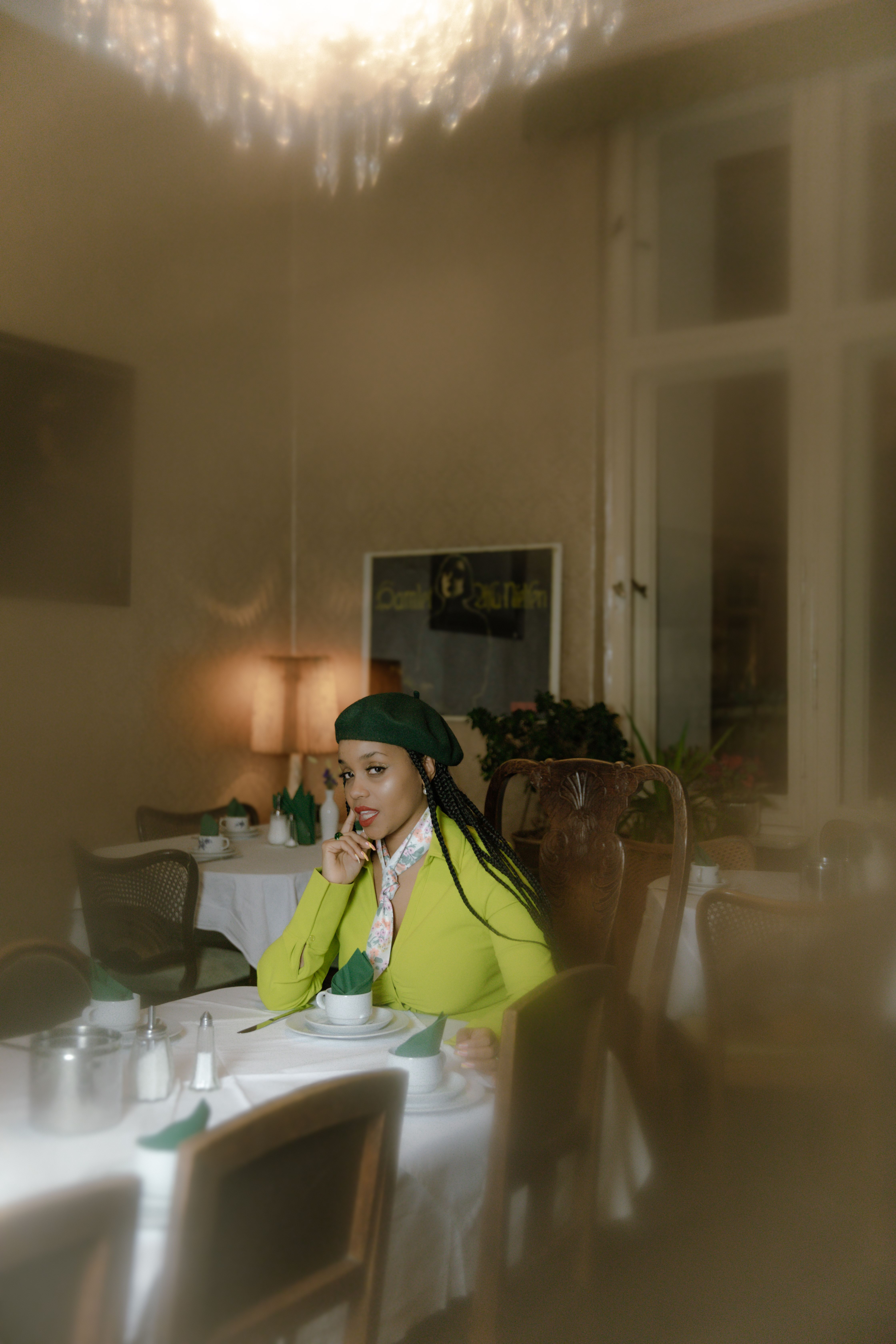 Founder portrait in a warm dining room