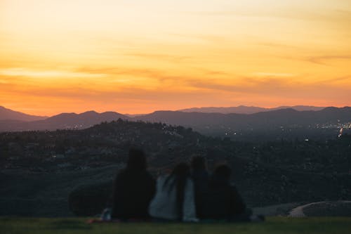 Free stock photo of beautiful sunset, family, golden hour