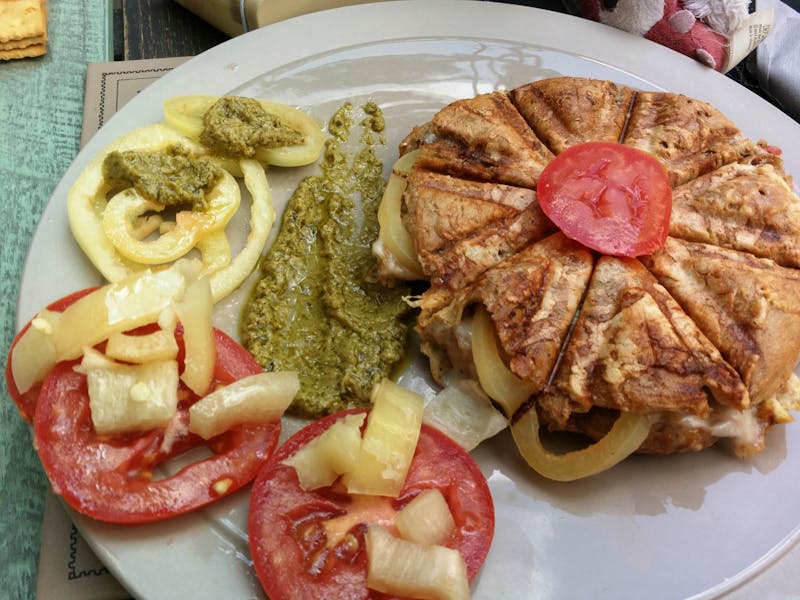 Geometric back piece