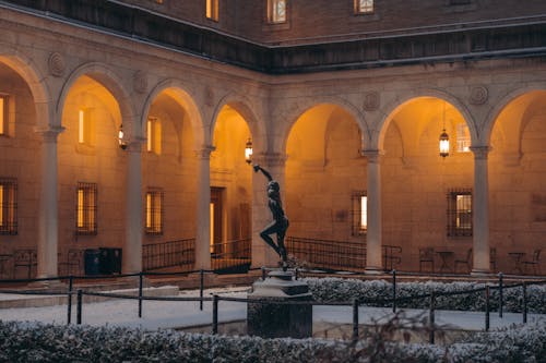 Darmowe zdjęcie z galerii z biblioteka publiczna w bostonie, dziedziniec, lokalne zabytki