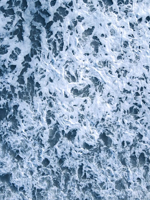 White Foam on the Sea Surface