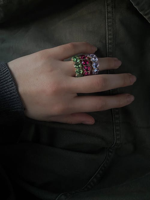 Large Ring with Colorful Gems