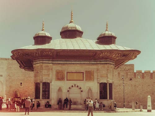 Film Photo of the Fountain of Ahmed III in Istanbul, Turkey 