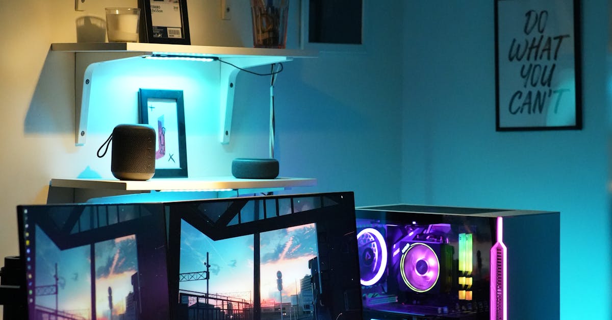 A Computer on a Modern Desk Setup · Free Stock Photo